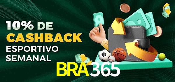 10% de bônus de cashback na BRA365